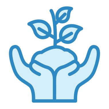 Bitki. Web simgesi basit tasarım