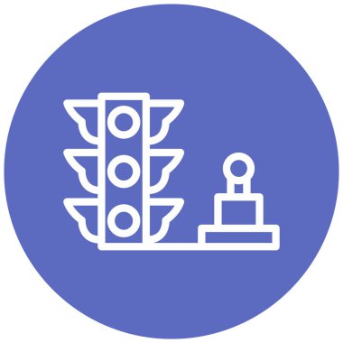 Yol simgesi, vektör illüstrasyonu