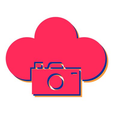 Bulut hesaplama teknolojisi vektör çizimi