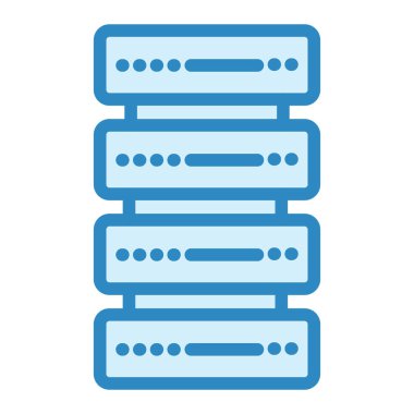 veritabanı. Web simgesi basit illüstrasyon