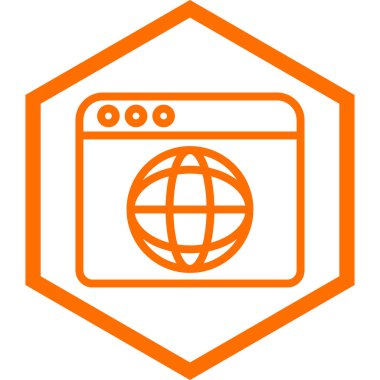 tarayıcı pencere simgesi, vektör illüstrasyonu