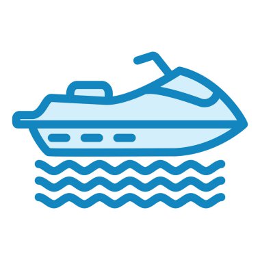 jet ski. Web simgesi basit illüstrasyon 