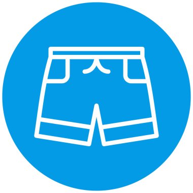 Şort. Web simgesi basit illüstrasyon