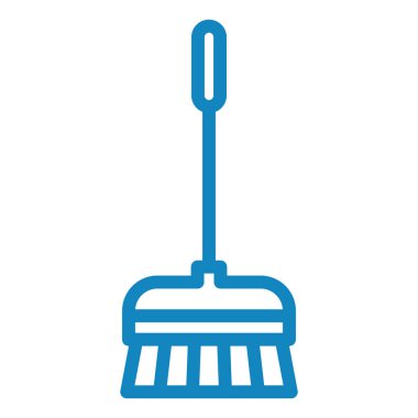 Süpürge. Web simgesi basit illüstrasyon