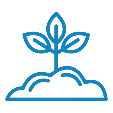 Bitki. Web simgesi basit illüstrasyon