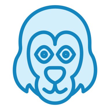 Orangutan modern ikon vektör çizimi 
