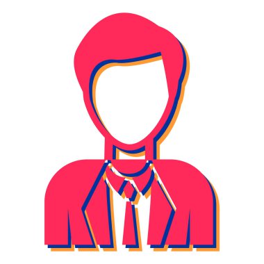 Kravat ağ simgesine sahip adam 