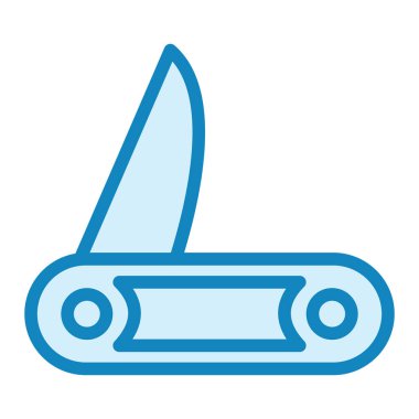 Cep Bıçağı. Web simgesi basit illüstrasyon 