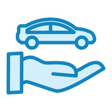 Araba sigortası. Web simgesi