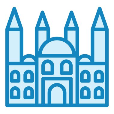 Cami. Web simgesi vektör illüstrasyonu