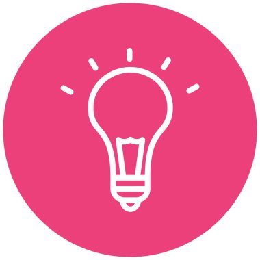 ampul vektör simgesi modern basit tasarım