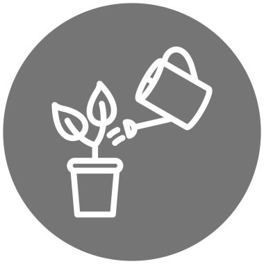 Bahçıvanlık. Web simgesi basit tasarım