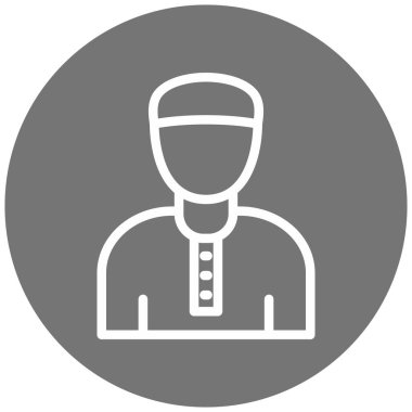 avatar modern simge vektör çizimi