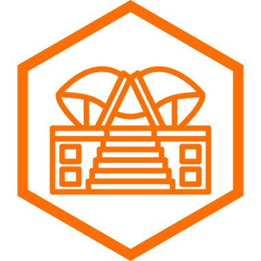 Bir hediye simgesinin vektör illüstrasyonu