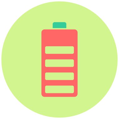 Pil. Web simgesi basit illüstrasyon