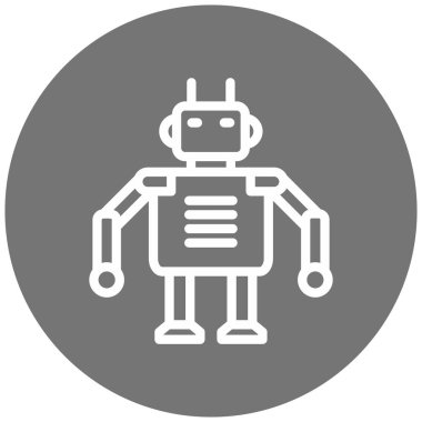 Robot simgesi, vektör çizimi