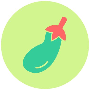 Patlıcan. Web simgesi basit illüstrasyon