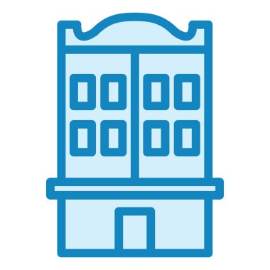 Otel modern simge vektör illüstrasyonu 