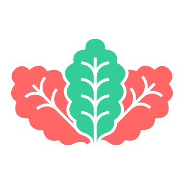 Yaprak ikonu vektör illüstrasyonu