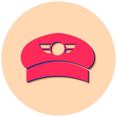 Beyzbol kap vektör simgesi