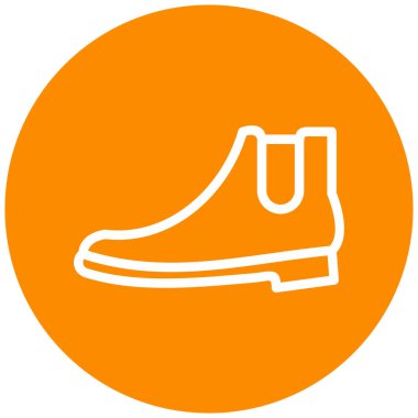 Ayakkabı. Web simgesi basit illüstrasyon