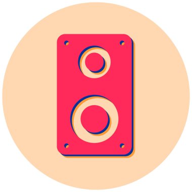 Müzik. Web simgesi basit illüstrasyon