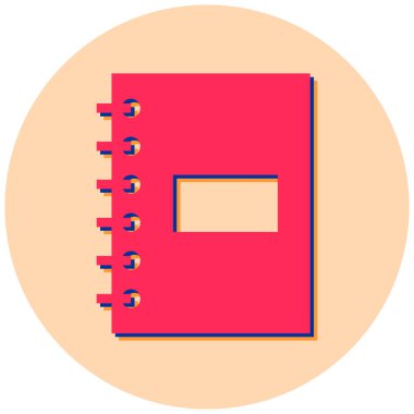 Kitap. Web simgesi basit illüstrasyon