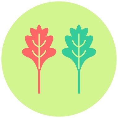 Arugula. Web simgesi basit illüstrasyon