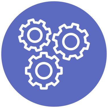 Teçhizat Web simgesi basit illüstrasyon