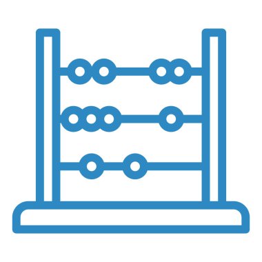Abaküs. Web simgesi basit tasarım