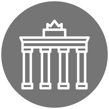 Modern yapı simgesinin vektör illüstrasyonu