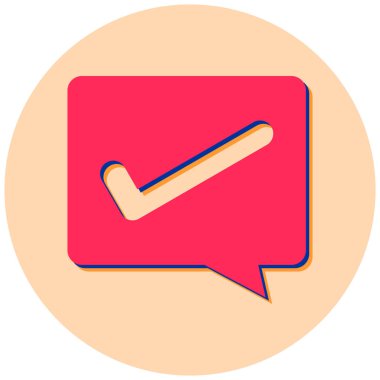 Konuş. Web simgesi basit illüstrasyon