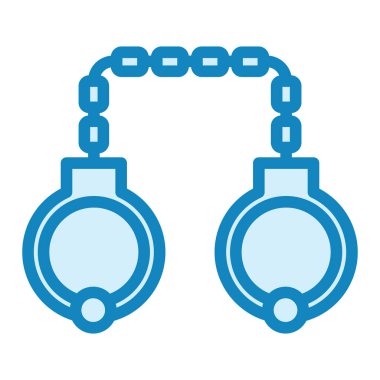 kelepçe ikon vektör illüstrasyonu