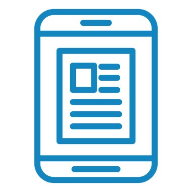 Cep telefonu simgesi, vektör illüstrasyonu