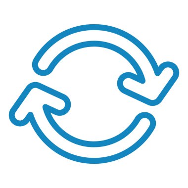 Yenile. Web simgesi basit illüstrasyon