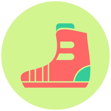 Yağmur botu. Web simgesi basit illüstrasyon