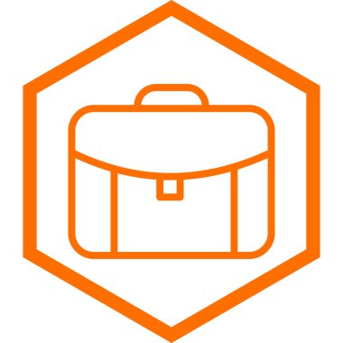 Çanta. Web simgesi basit tasarım