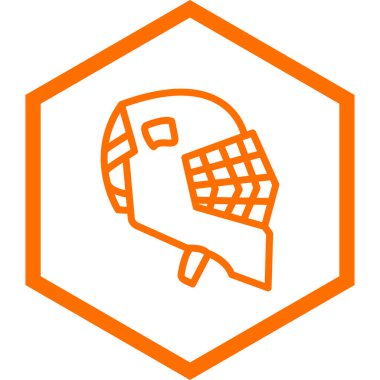 Basketbol ikonu renkli çizginin çizimi. güzel element sembol, sepet ve futbolcu olarak da kullanılabilir