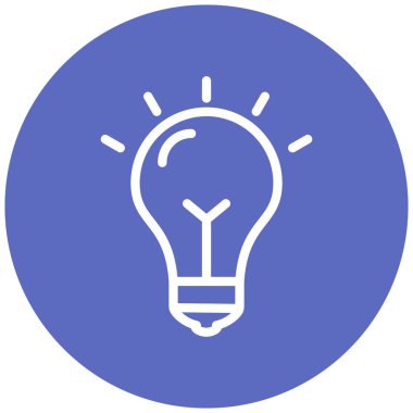 Ampul. Web simgesi basit illüstrasyon