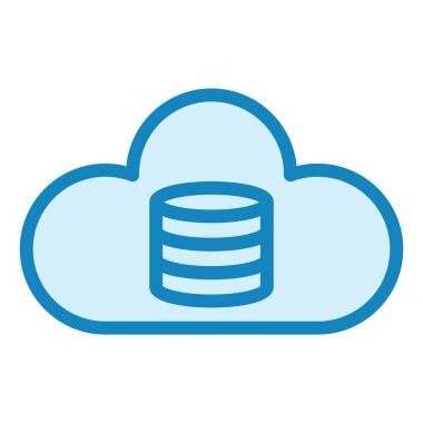 Bulut Yedekleme modern ikon vektör çizimi