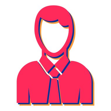 Adam avatar ikonu. Web tasarımı için iş adamı vektör simgelerinin düz çizimi