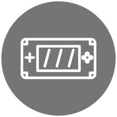 oyun konsolu simgesi, vektör illüstrasyonu