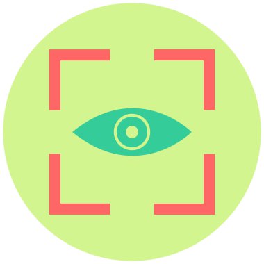 vizyon. Web simgesi basit illüstrasyon