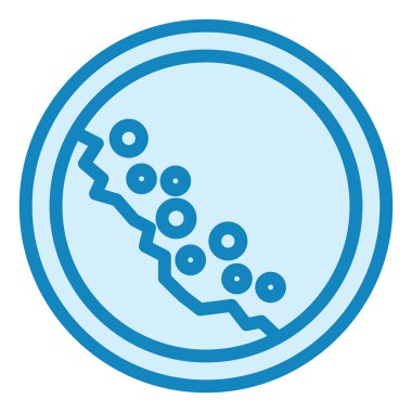 Düşen Kayalar Modern ikon vektör illüstrasyonunu imzala  