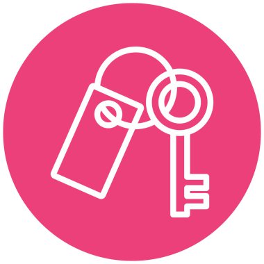 anahtar vektör simgesi modern basit tasarım