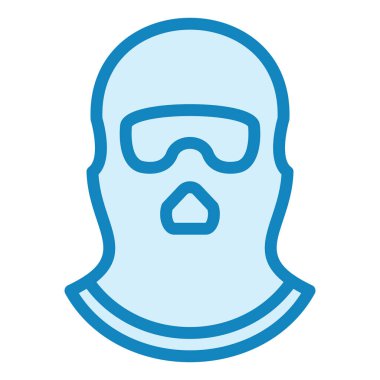 Kar maskesi. Web simgesi basit illüstrasyon 