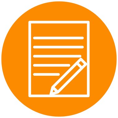 Belge. Web simgesi basit illüstrasyon