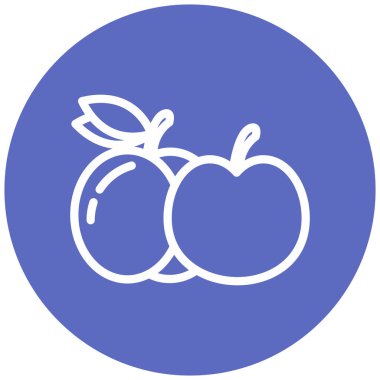 Meyve. Web simgesi basit tasarım