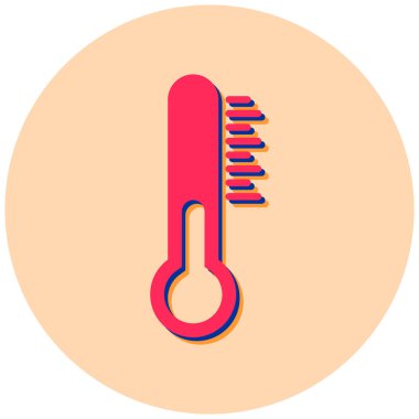 Termometre. Web simgesi basit tasarım