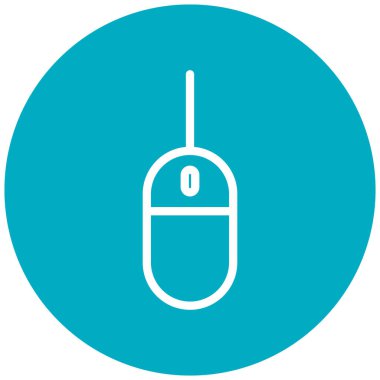 Bilgisayar faresi. Web simgesi basit illüstrasyon